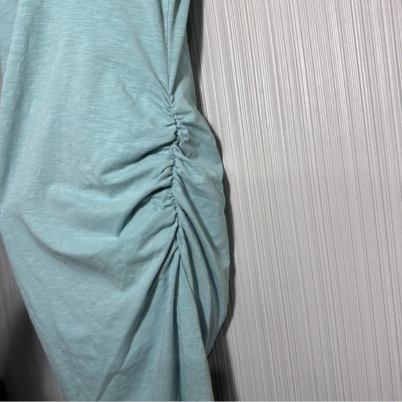 Old Navy Maternity knee length aqua T shirt dress large - Picture 5 of 8